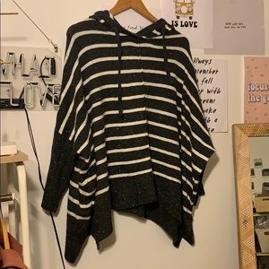 Poncho styled sweater